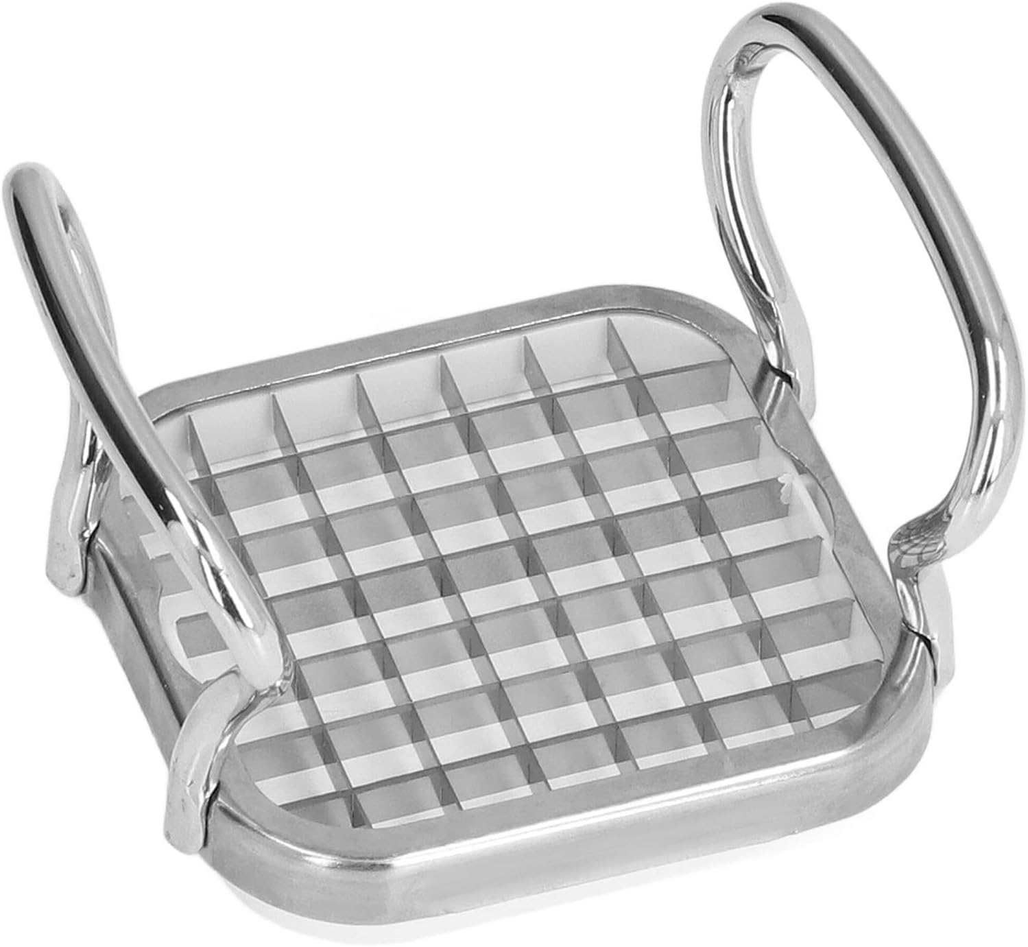 Orret Home 304 Paslanmaz Çelik Patates ve Soğan Doğrayıcı – 10x10 cm Küp Kesim Sebze Doğrayıcı, Metal Tutma Saplı Dayanıklı Mutfak Doğrama Aparatı