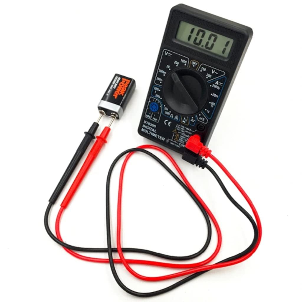 Orret Home Dijital Multimetre – Akım, Voltaj, Direnç Ölçer Elektrik Ölçü Aleti, Taşınabilir DC/AC Ölçüm Cihazı, Güvenlik Sigortalı Tester, LCD Ekranlı Multimetre