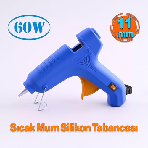 Orret Home 60W Kalın Silikon Tabancası – 11 mm Silikon Uyumlu, Anahtarlı Güç Kontrol Mekanizmalı Profesyonel Silikon ve Yapıştırıcı Tabancası