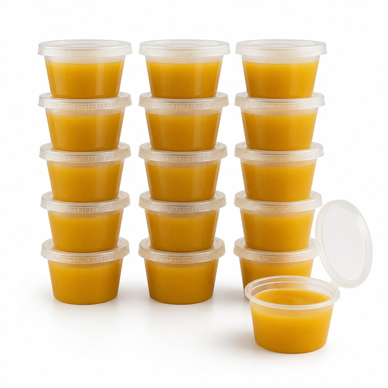 Orret Home 50 Adet 120 ml Saklama Kabı – 4 oz Kemik Suyu, İlik Suyu, Anne Sütü, Sos ve Püre Saklama Kabı, Dondurucu Uyumlu Buzluk Kabı, Sızdırmaz Kapaklı