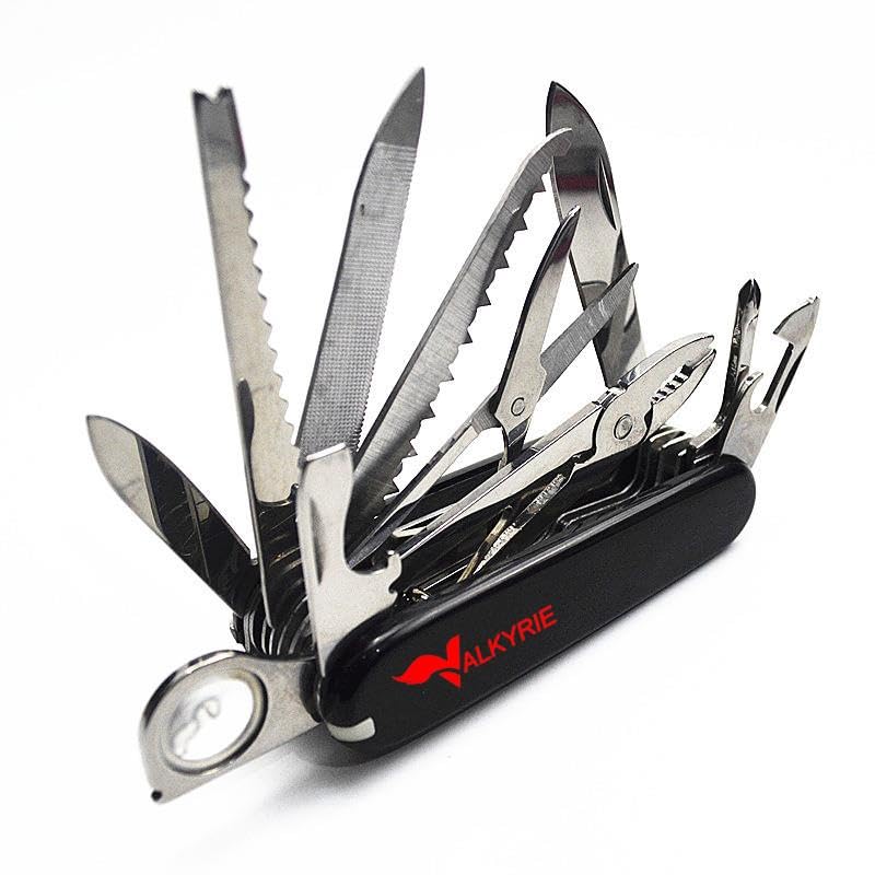 Valkyrie17 Fonksiyonlu Çok Amaçlı Multitool Çakı Profesyonel Outdoor & Günlük Kullanım