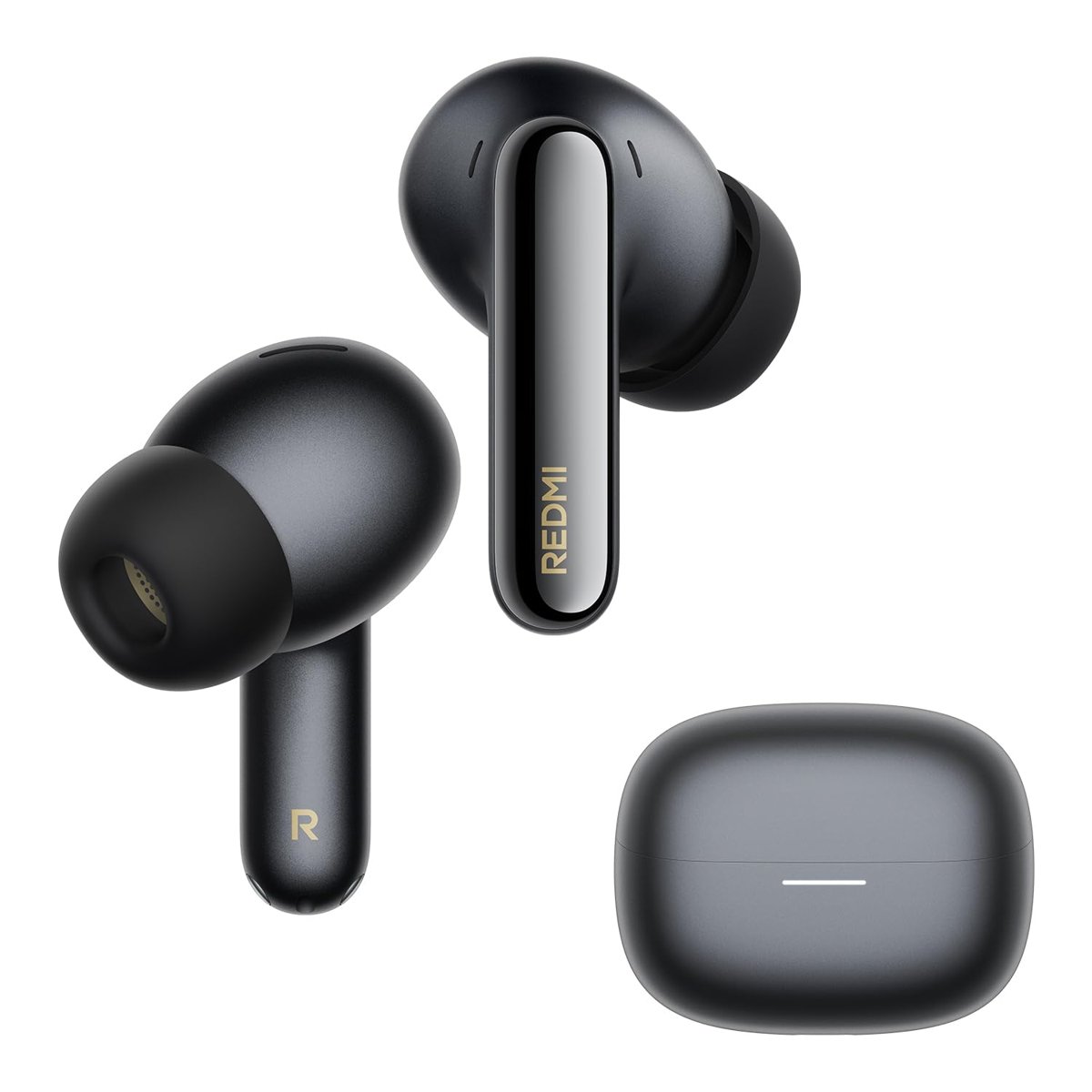 Xiaomi Redmi Buds 8 Pro Obsidian Black Kablosuz Bluetooth Kulaklık, 42dB Aktif Gürültü Engelleme, Yapay Zeka Gürültü Azaltma, 36 Saat Pil Ömrü, Siyah