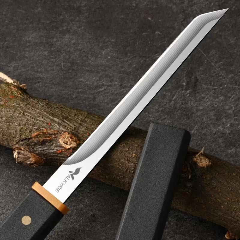 Valkyrie Japon Şef Bıçağı – Keskin Şerit Bıçak 20 cm Kılıflı | Ultra Hafif 43gr | Meyve Sebze Et Doğrama