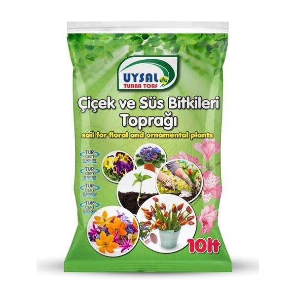 10 Lt Bitki Toprağı, Fideleme, Saksı Toprağı İç Dış Mekan Toprak Torf.
