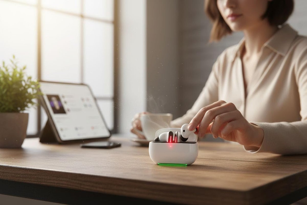 Heartz ANC ENC Kablosuz Bluetooth Kulaklık 5.4 Version Son Hız Bağlantı, Uzun Şarj Kapasitesi, Ses Asistanı, Beyaz 10 Metre çekiş mesafesi Pürüzsüz Ses kalitesi gürültü engelleme ve A Plus mikrofon
