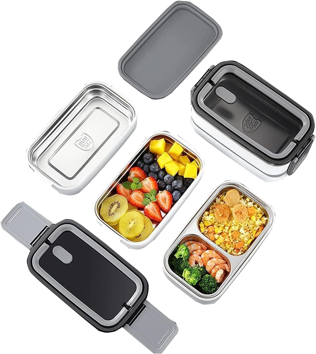 Valkyrie 1350 ml Termal Yemek Kabı Seti – Çelik Bölmeli Sızdırmaz Lunch Box + Isı Yalıtımlı Çanta