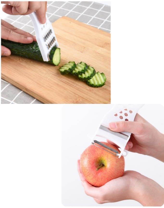 Busstier Çok Fonksiyonlu Rende Meyve Sebze Soyucu Dilimleyici Julienne Doğrayıcı Pratik Mutfak Aparatı 1 Adet Asorti