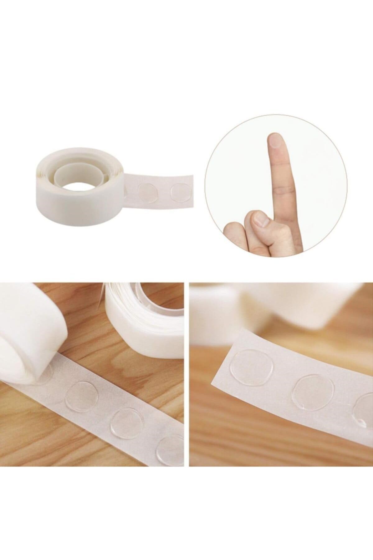Buffer 2 Adet Sticker Damla Model Çift Taraflı Yapışkan Balon Yapıştırıcısı