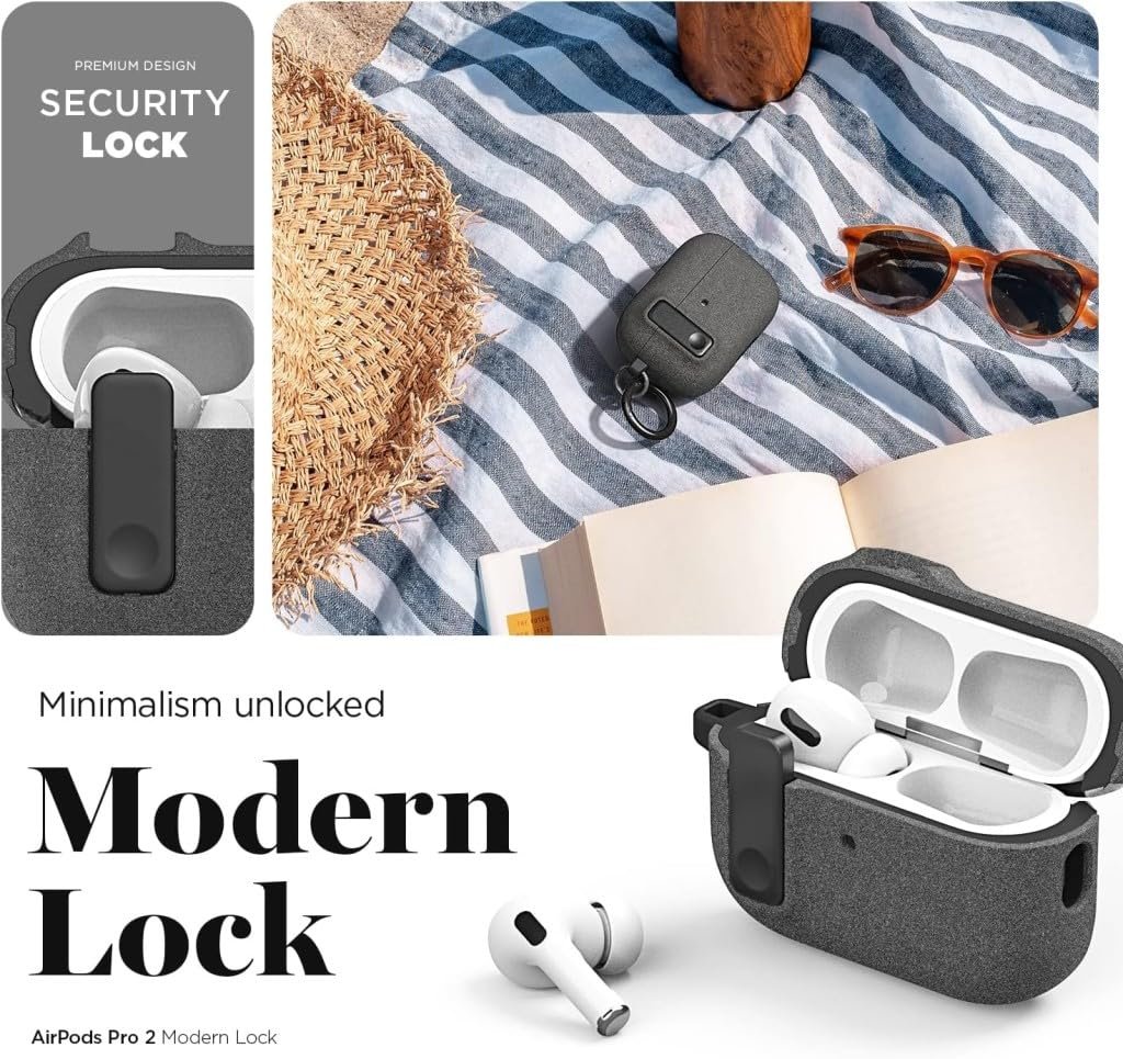 UnDePlus Airpods 4. Nesil ile uyumlu Kılıf Standlı Kilitli TPU Premium Matte Trip Case