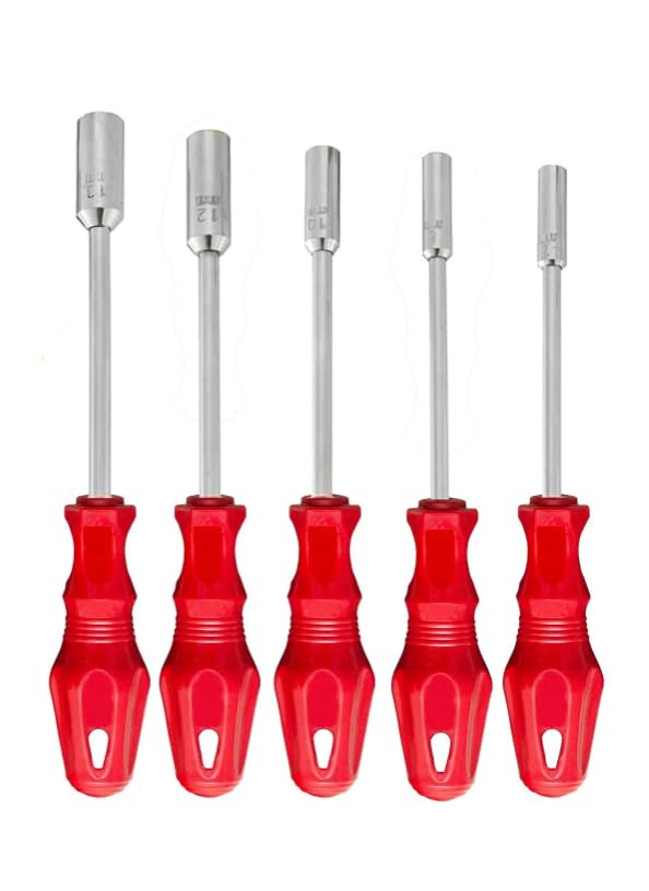 AEE® 5 Parça Lokma Tornavida Seti – 6/7/8/10/13 MM | Profesyonel El Aletleri | Dayanıklı Çelik Gövde | Ergonomik Kaymaz Sap | Usta & Hobi Kullanımı İçin Mükemmel