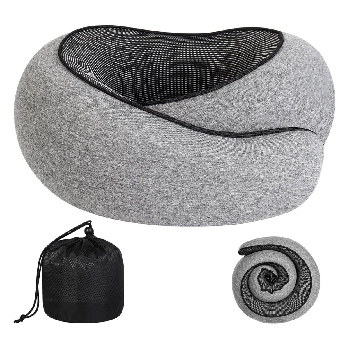 Visco Planet Ortopedik Spiral Boyun Destekli Seyahat Yastığı%100 Ortopedik Visko