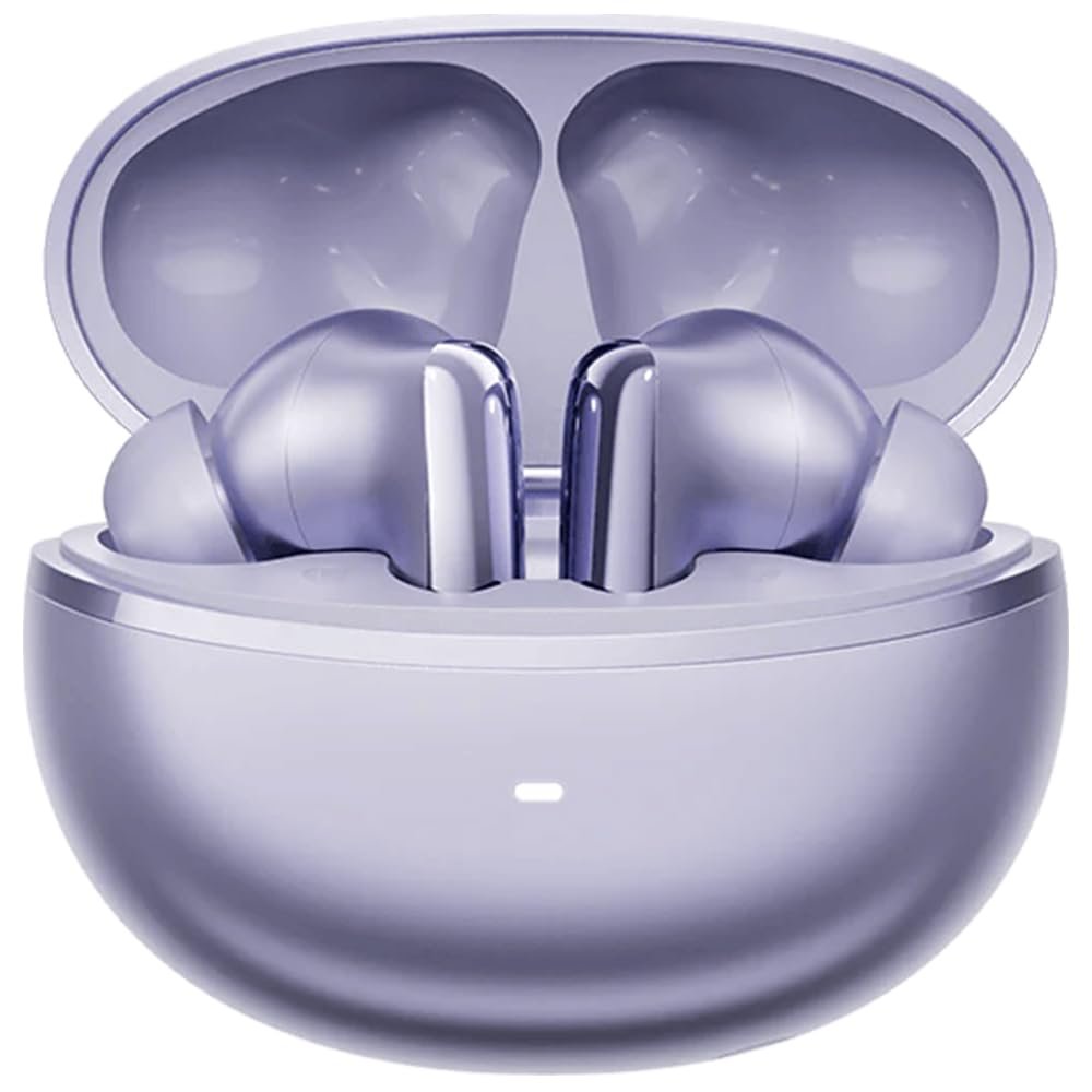 QCY MeloBuds N70 Bluetooth Kulaklık, Hi-Res Audio, LDAC, 50dB Hibrit ANC, Kablosuz Şarj, 50 Saat Pil Ömrü, 6 Mikrofon, Kulakiçi, Mor