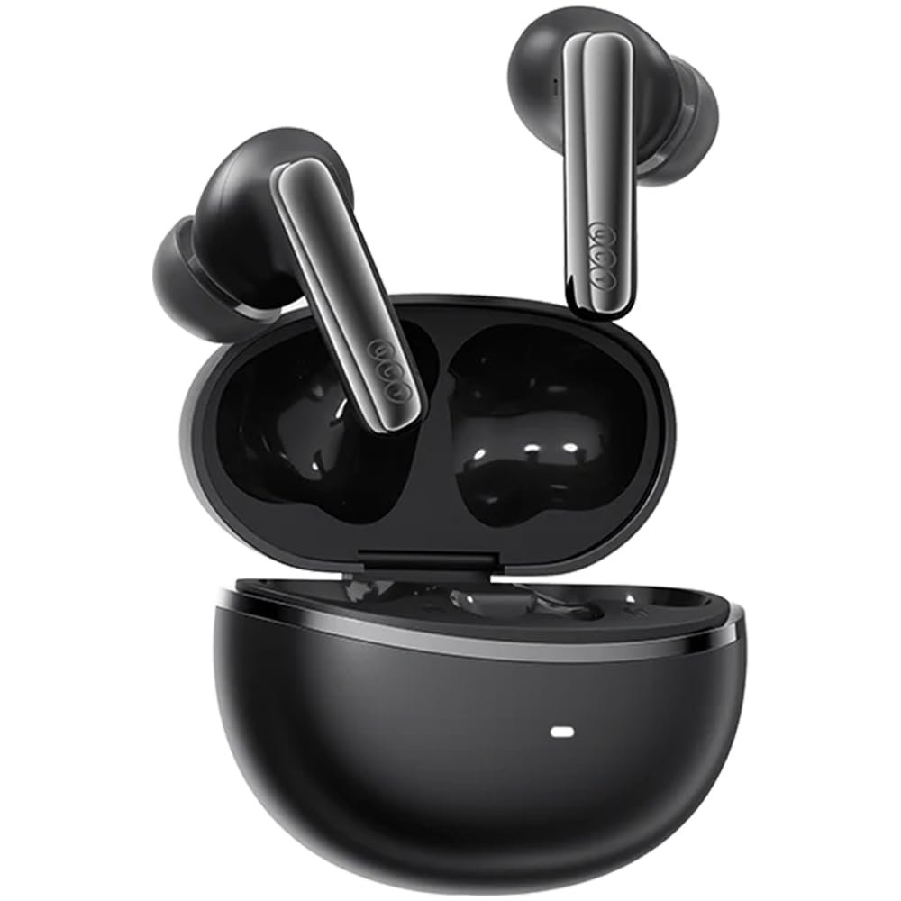 QCY MeloBuds N70, Bluetooth 5.2, Kulak İçi Kulaklık, Siyah, Hi-Res Audio, LDAC, 50dB Hibrit ANC, 50 Saat Pil Ömrü, Kablosuz Şarj