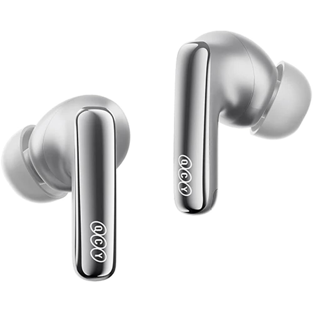 QCY MeloBuds N70 Bluetooth Kulaklık, Hi-Res Audio, LDAC, 50dB Hibrit ANC Gürültü Engelleme, 50 Saat Pil Ömrü, Dual acoustic Drivers Hİ-Fİ Sound, Wreless Charging Support