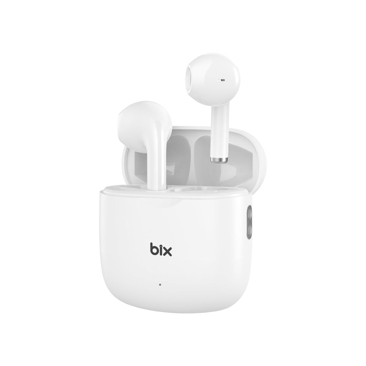 Bix TW11 Soundcraft Bluetooth 5.4 Çift Mikrofon ENC Çevresel Gürültü Engelleme Özellikli Kablosuz Kulak İçi Kulaklık Beyaz