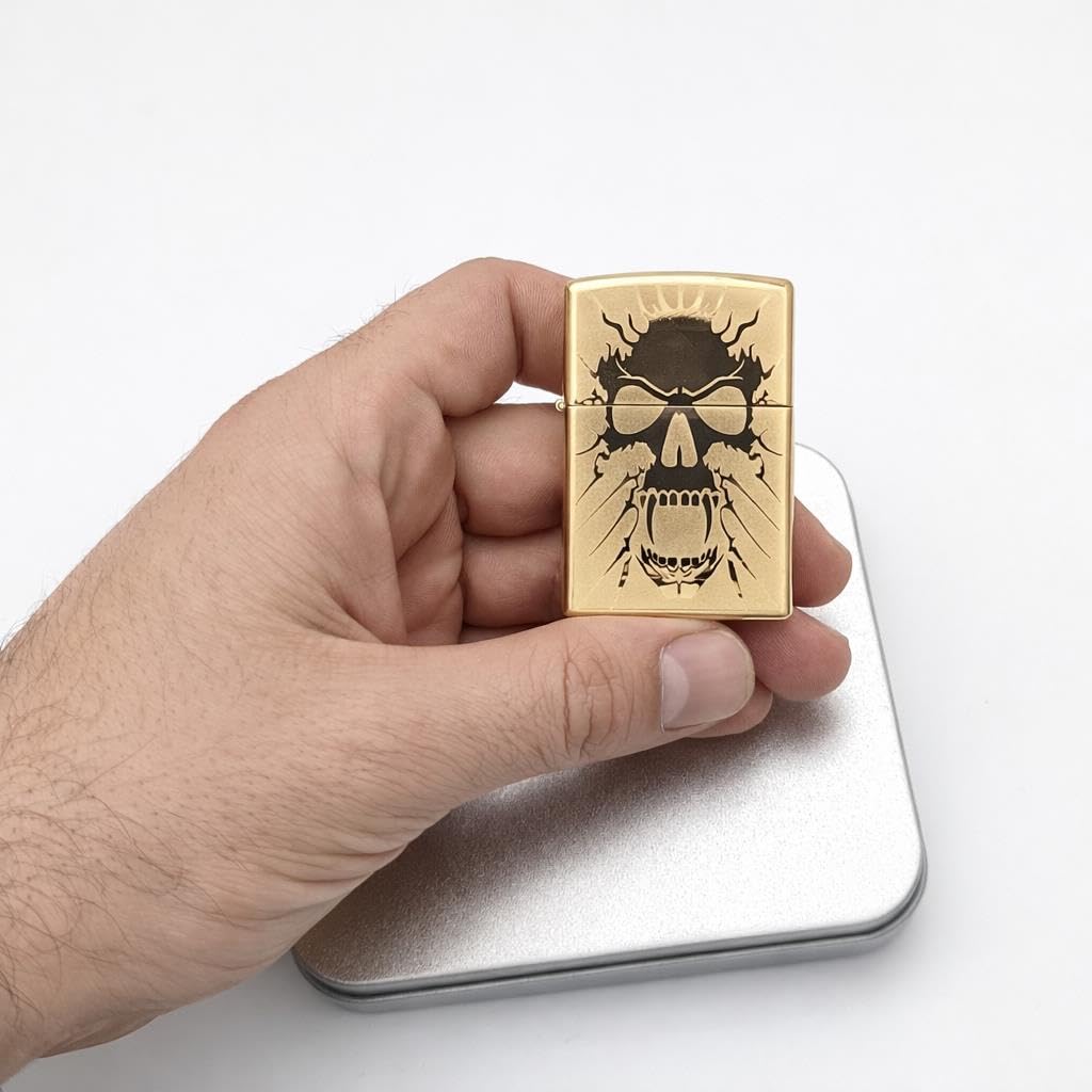 Valkyrie Gold Kuru Kafa Tasarım USB Şarjlı Elektrikli | Rüzgar Geçirmez | Çift Arc Ateşleme Çakmak