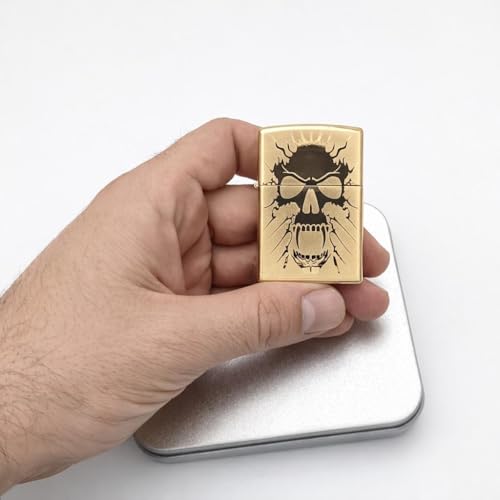 Valkyrie Gold Kuru Kafa Tasarım USB Şarjlı Elektrikli | Rüzgar Geçirmez | Çift Arc Ateşleme Çakmak