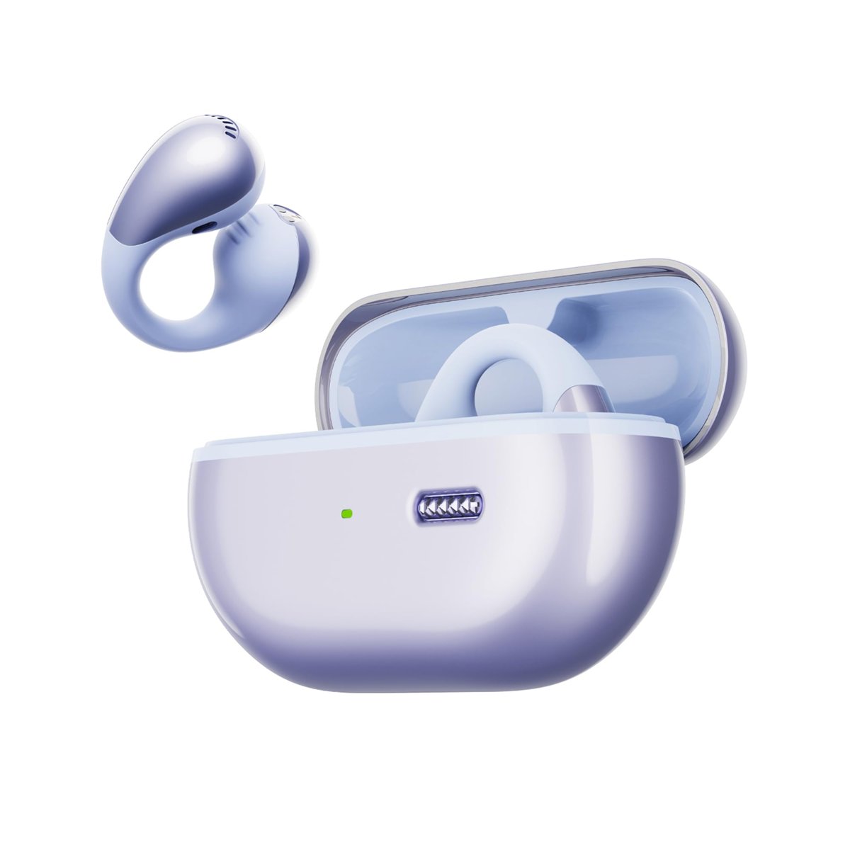 SoundPEATS PearlClip Pro Hi-Res LDAC ENC OWS Kablosuz Bluetooth 6.0 Kulaklık Mor