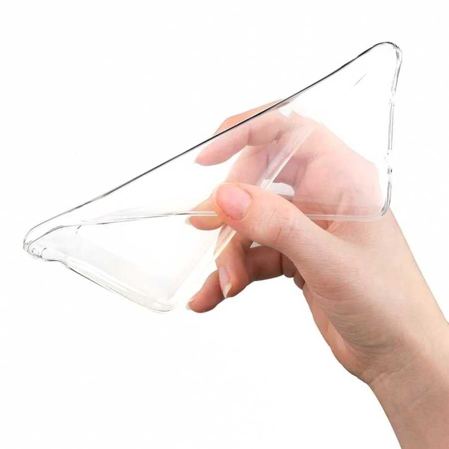 Xiaomi Poco X3 Uyumlu Kamera Korumalı Darbe Önleyici Ultra Slim TPU Şeffaf Silikon Kılıf (Şeffaf, Xiaomi Poco X3)