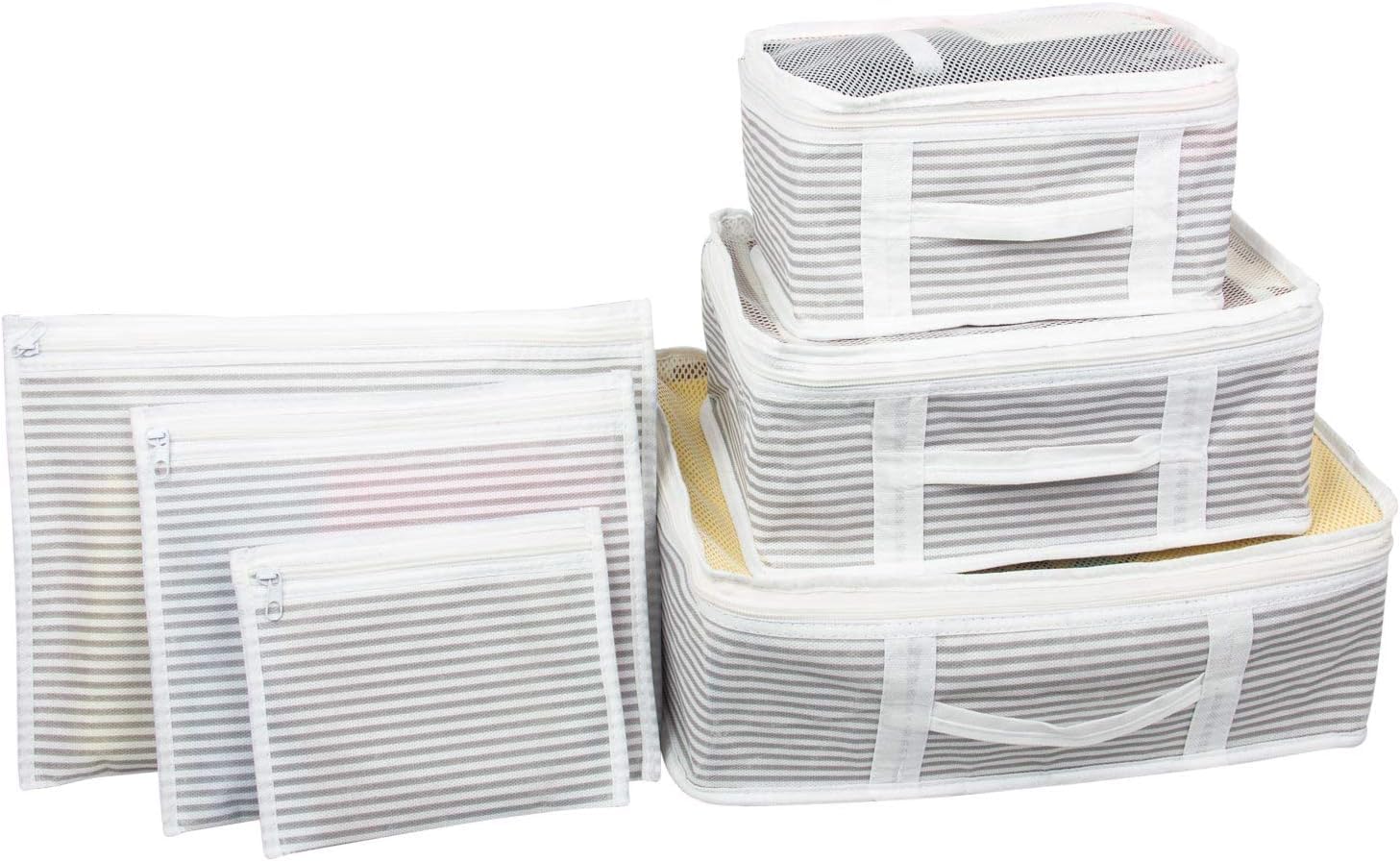 Orret Home 6'lı Valiz Organizer Seti – Fileli Seyahat Düzenleyici, Bavul İçi Çanta, Hastane Çantası Organizeri, Kıyafet Ayakkabı İçin Valiz Düzenleyici, Pratik ve Kompakt Bavul İçi Çanta Seti