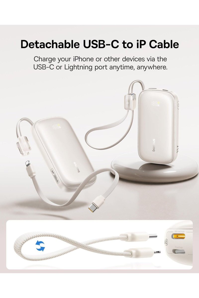 Baseus EnerFill FC21 QPow3 Ultra Dijital Göstergeli Powerbank 20.000 mAh 22.5W - Titanyum
