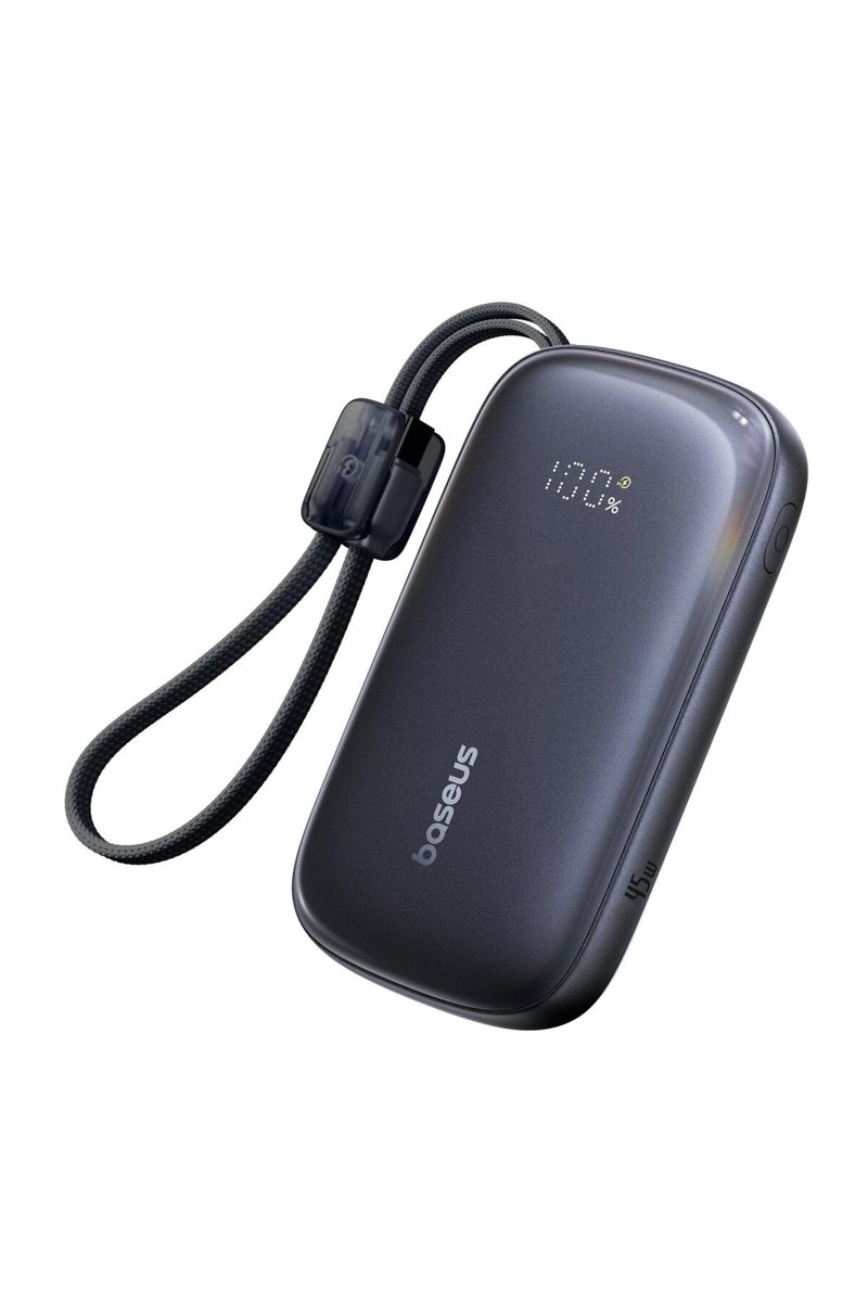 Baseus EnerFill FC21 QPow3 Ultra Dijital Göstergeli Powerbank 10.000 mAh 45W - Siyah