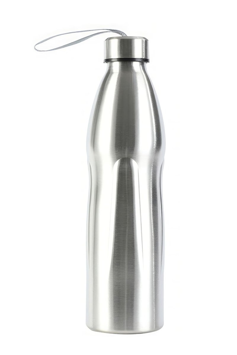 Çelik Gri Askılı 1000 ml Sporcu Suluğu Matara Suluk (SICAK-SOĞUK TUTMAZ) mt242