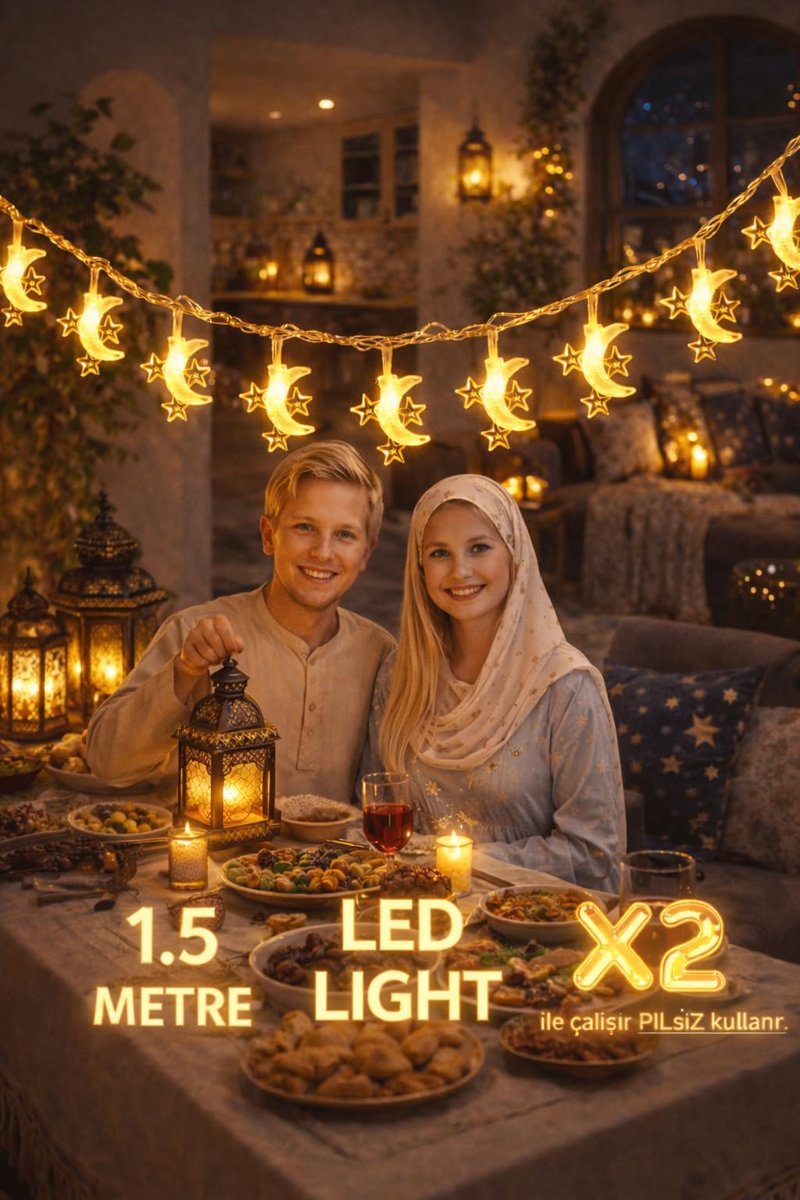 4,5 Metre Pilli led ışık, SARI Işıklar Peri Işıkları Aydınlatmalı Şerit Led Ramazan Süsü Led Işık Şerit Led Ramazan Süsü Led Işık