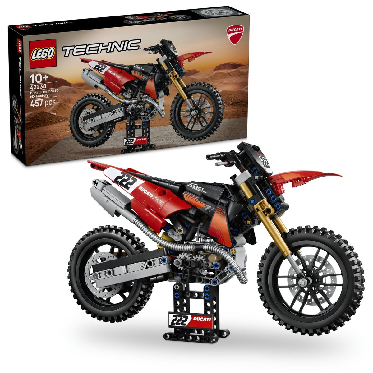 LEGO Technic Ducati Desmo450 MX Factory Motosiklet 42238