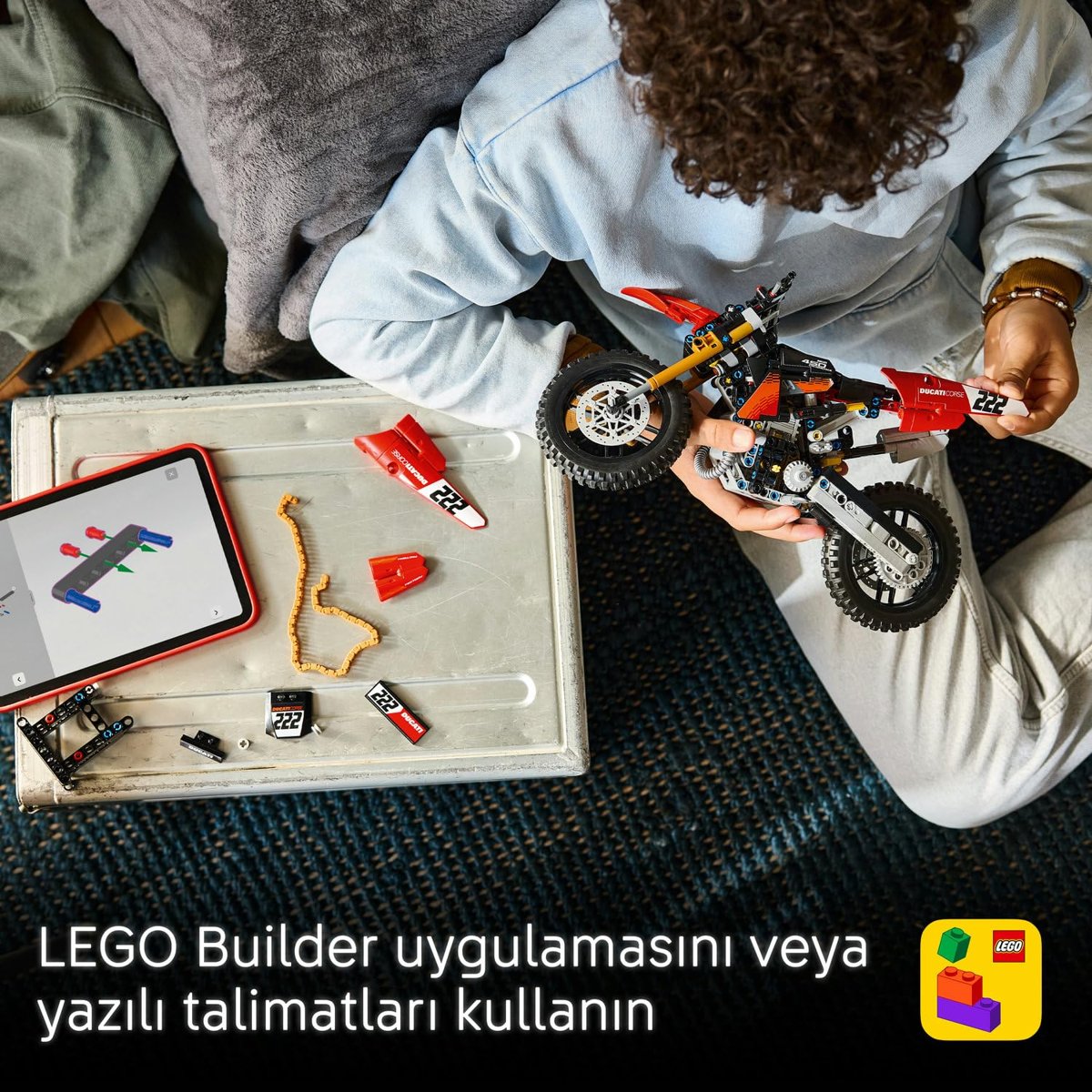 LEGO Technic Ducati Desmo450 MX Factory Motosiklet 42238