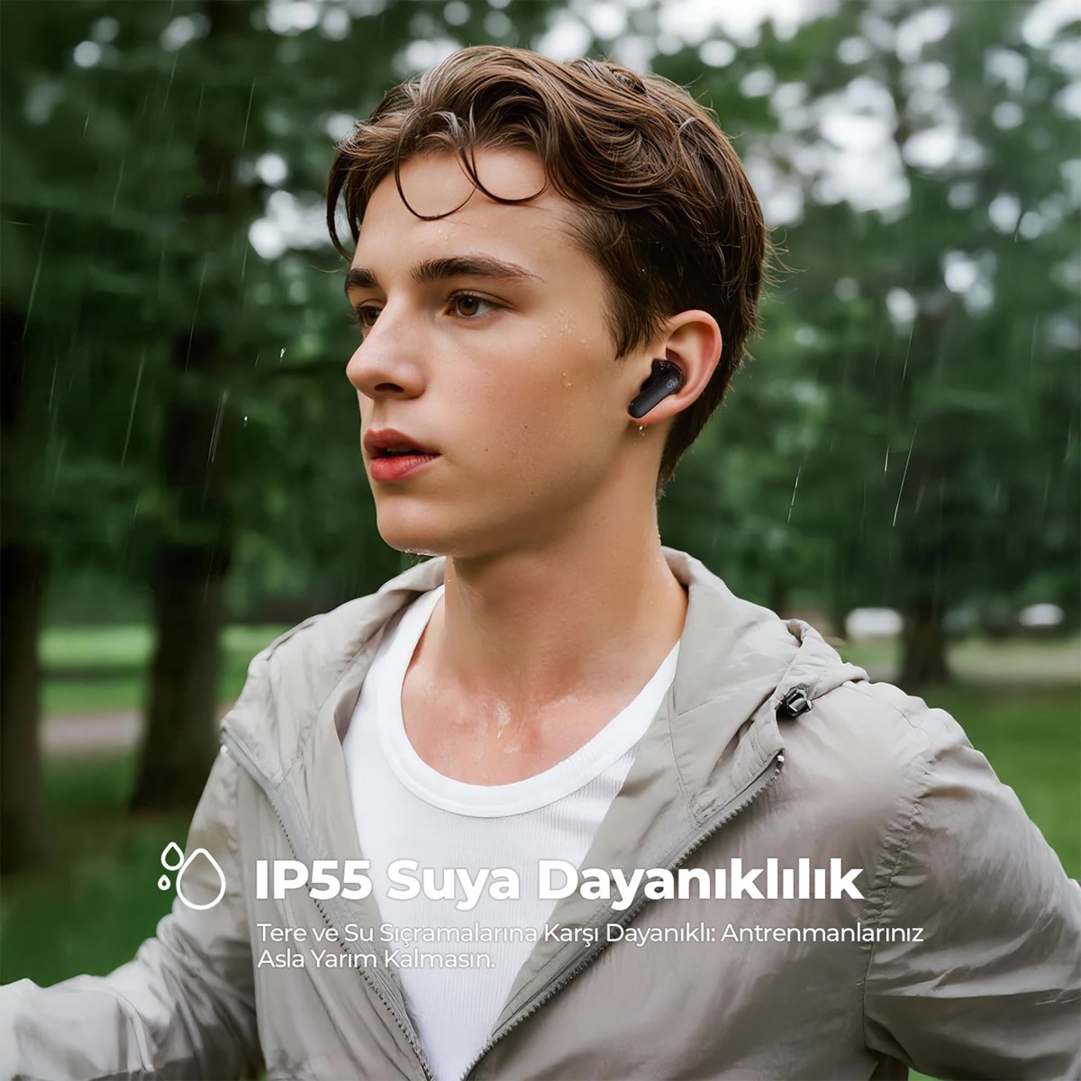 SoundPEATS Q3 Pro Hibrit ANC ENC TWS Bluetooth 6.0 Kablosuz Kulak içi Kulaklık Siyah
