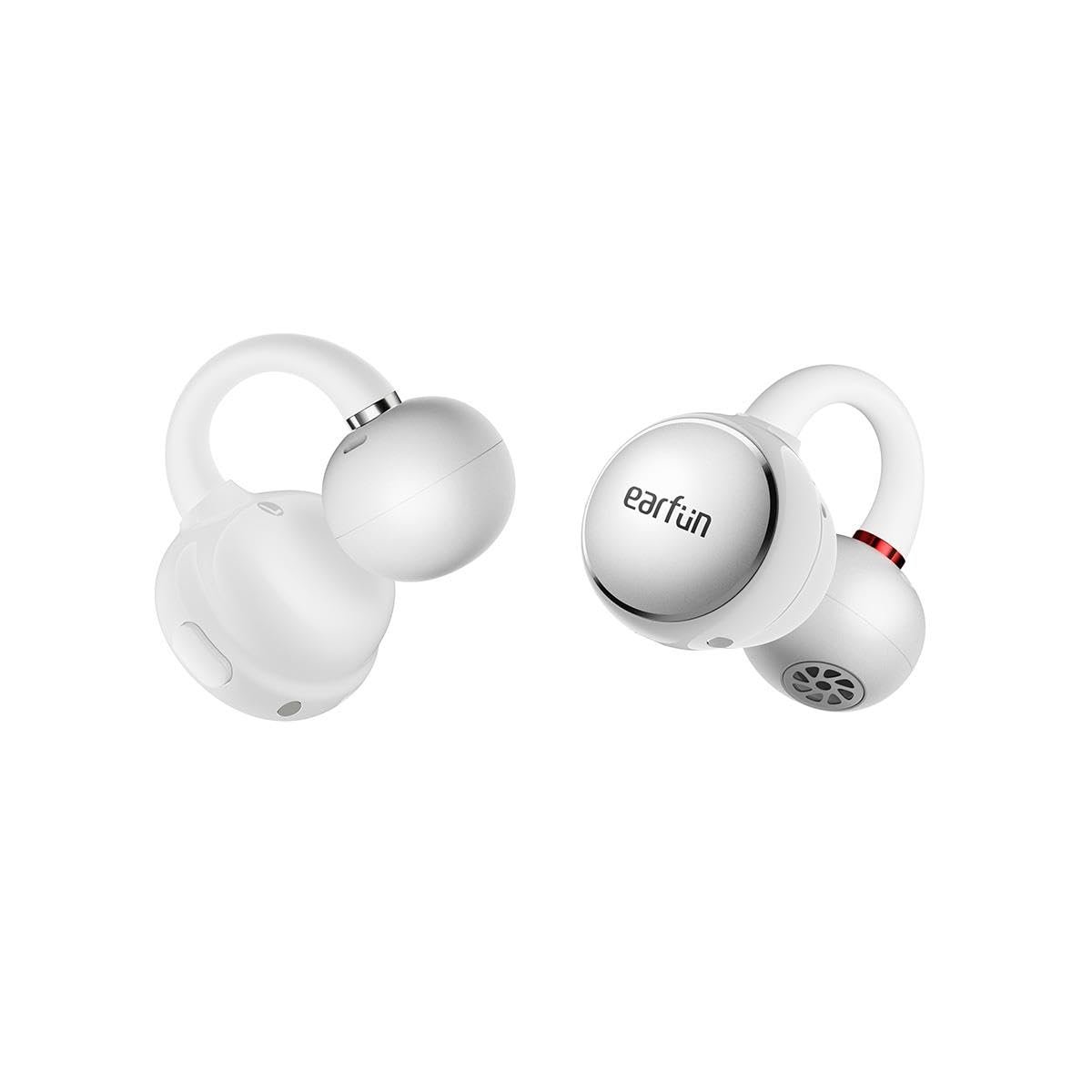 Earfun Clip Open Ear Adaptif Konforlu Kulaklık - Bluetooth 6.0-40 Saat Oynatma Süresi - IP55 - Beyaz (EarFun Türkiye Garantili)