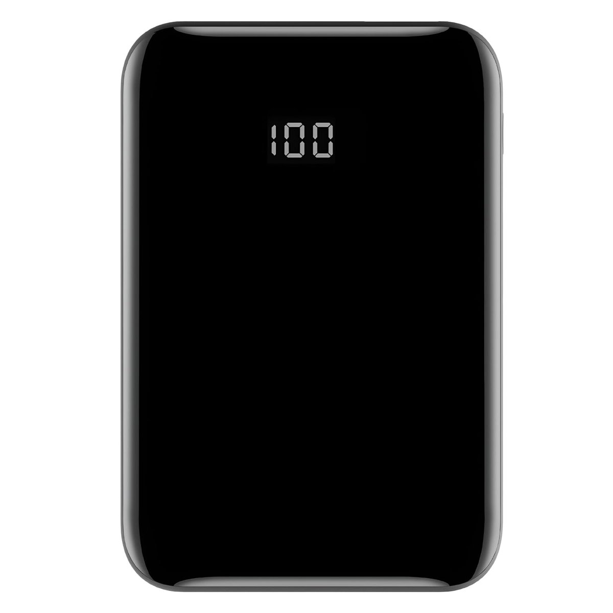 URUCHI 10000 mAh Taşınabilir Powerbank, Çift USB Çıkışlı (2.1A Hızlı Şarj), LED Dijital Ekranlı, Ultra İnce ve Hafif 180 g, Telefon ve Tablet Uyumlu (Siyah)