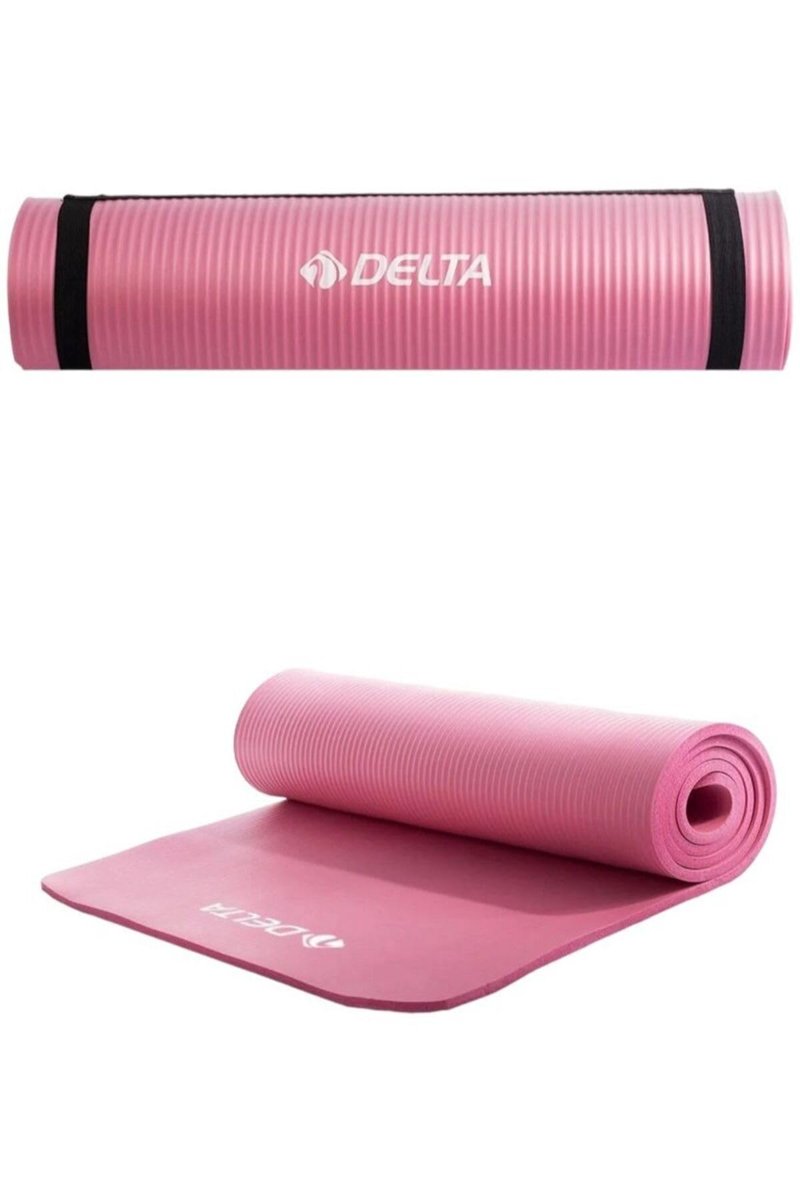 Delta Konfor Zemin 10 mm Taşıma Askılı Pilates Minderi Yoga Matı - Pembe, BETA047