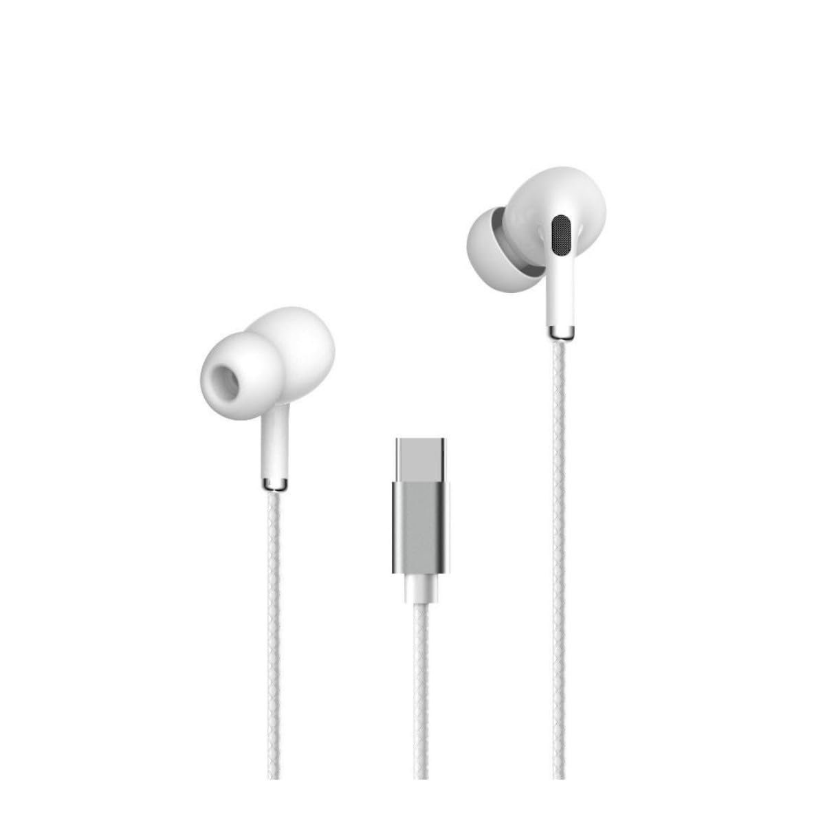 Type-C Kablolu Kulak İçi Kulaklık – USB-C Stereo Earphones | Modern Akıllı Telefon & Tablet Uyumlu
