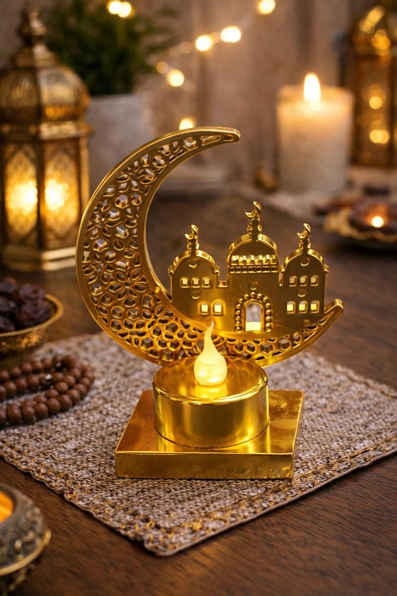Gold Cami Pilli led ışık, Askılı Fener Süsü SARI Işıklar Peri Işıkları Aydınlatmalı Şerit Led Ramazan Süsü Led Işık