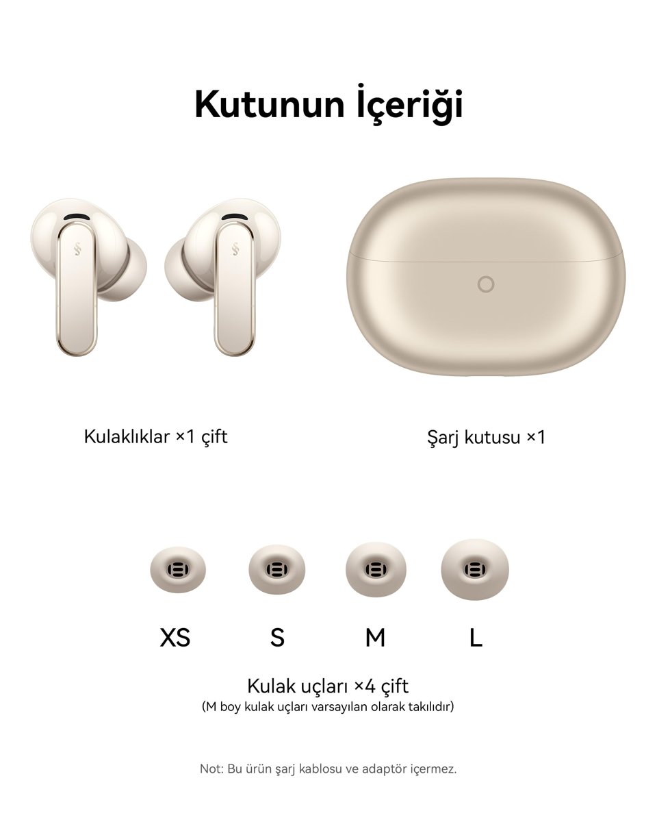 HUAWEI FreeBuds Pro 5 Kulaklık, İş ve Ofis İçin Çift Sürücülü Yapay Zeka Gürültü Engelleme Sürükleyici Ses ve Sabit Form, Etkileyici Ses Deneyimi, Stabil Görüşmeler, IP57, 38 Saat Pil Ömrü, Beyaz