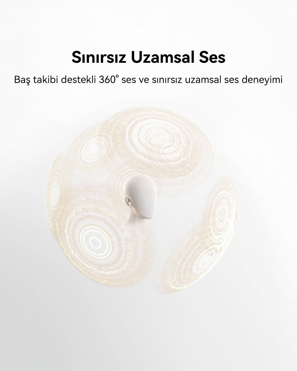 HUAWEI FreeBuds Pro 5 Kulaklık, İş ve Ofis İçin Çift Sürücülü Yapay Zeka Gürültü Engelleme Sürükleyici Ses ve Sabit Form, Etkileyici Ses Deneyimi, Stabil Görüşmeler, IP57, 38 Saat Pil Ömrü, Beyaz