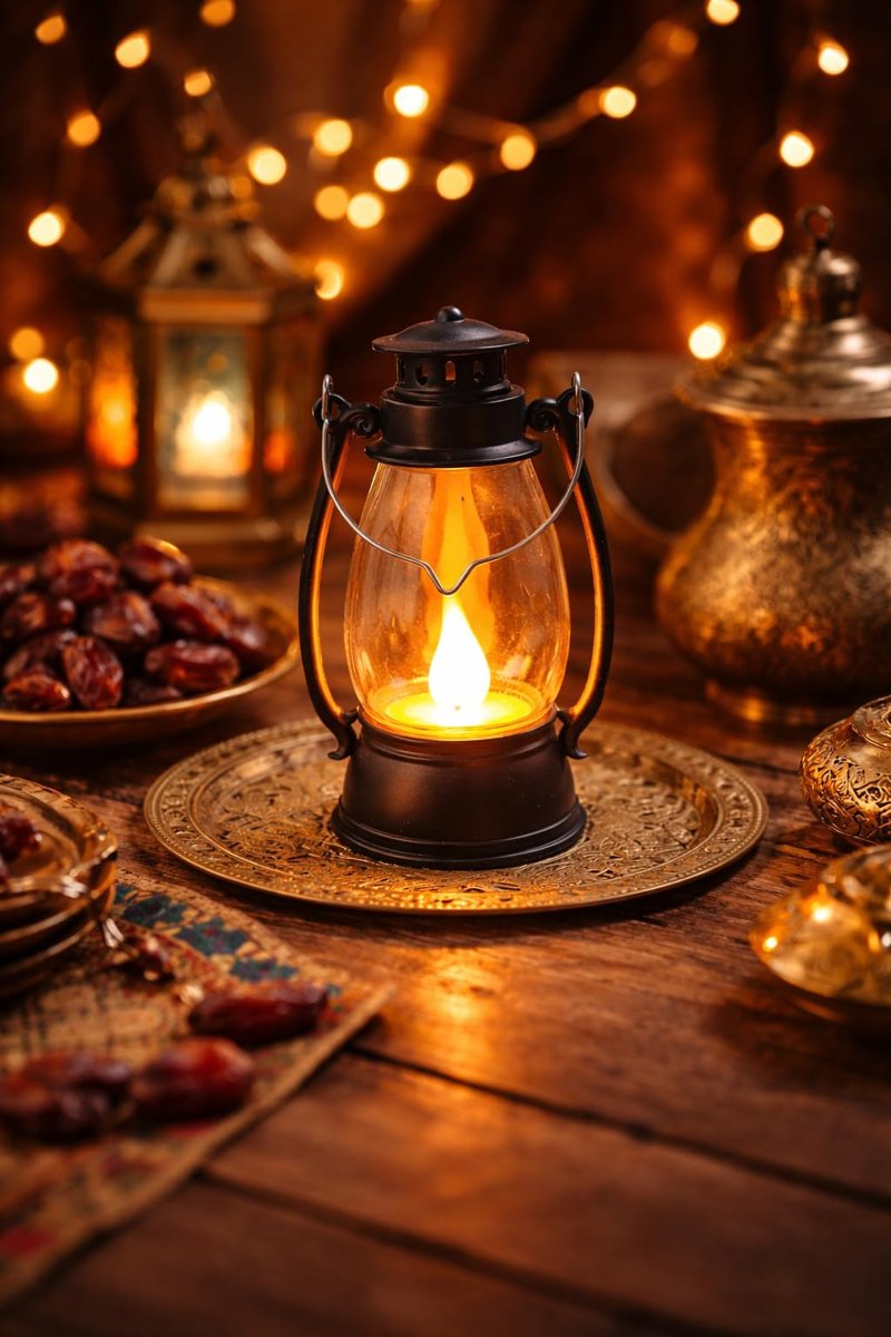 Pilli led ışık, Askılı Fener Süsü SARI Işıklar Peri Işıkları Aydınlatmalı Şerit Led Ramazan Süsü Led Işık Kurşuni Siyah