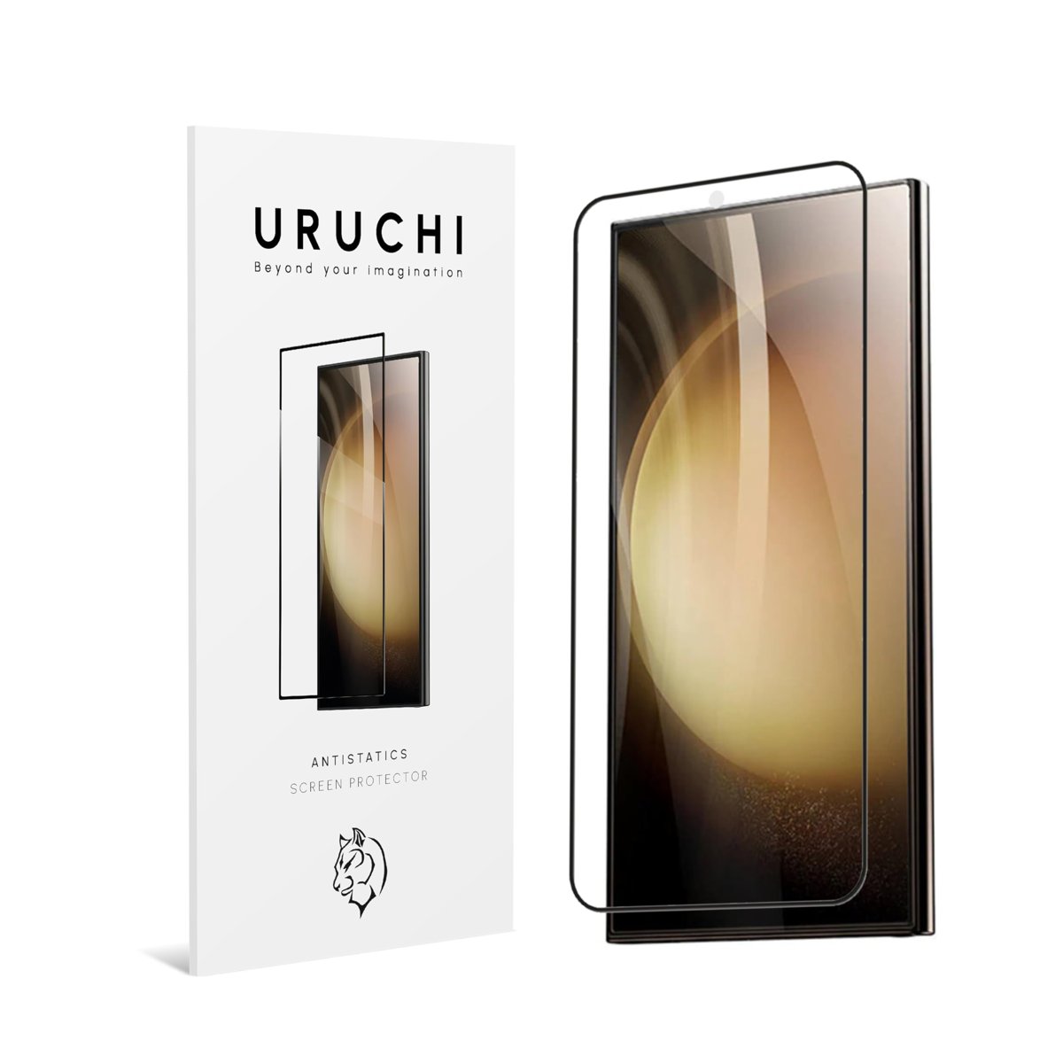 URUCHI Samsung S25 FE için Anti-Statik Ekran Koruyucu, HD Görüntü, 9H Sertlik, 5D Kenar Teknolojisi, Tam Kapsamlı Ekran Kapağı Cam Filmi