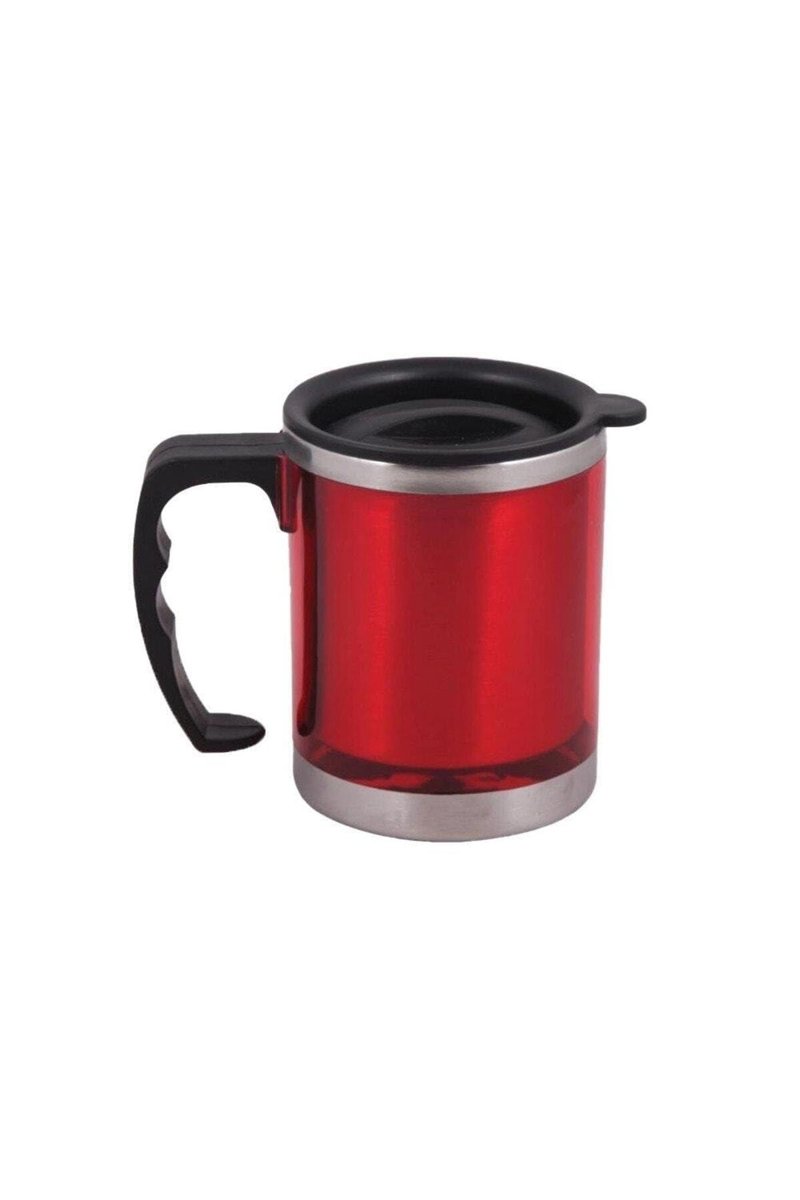 Termos Bardak Paslanmaz Çelik Kupa 400ML Kırmızı, mg-5765486378467234