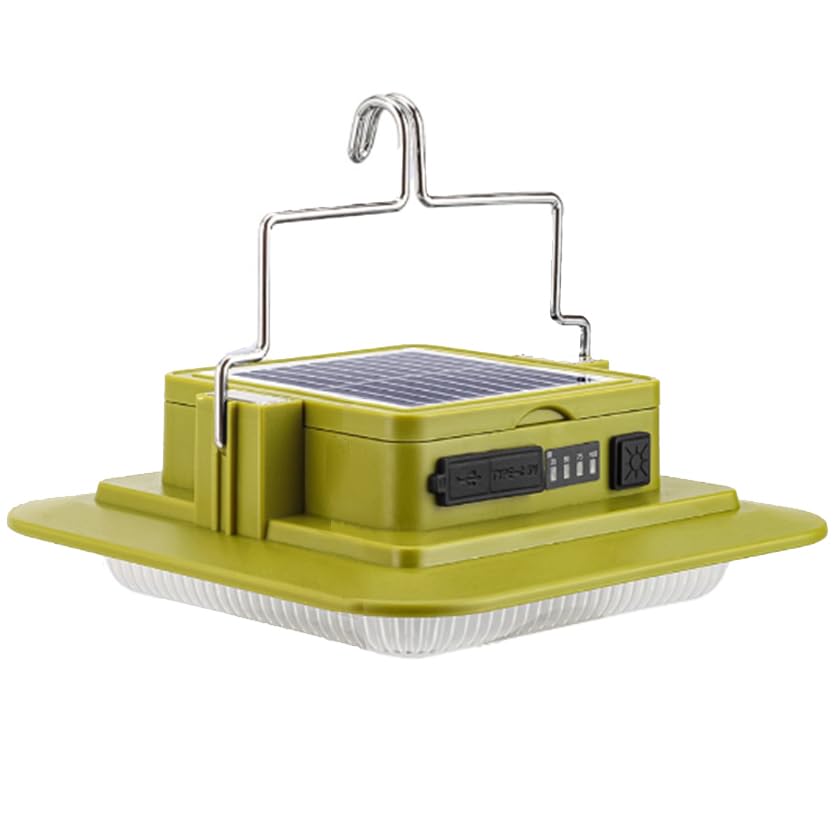 Orret Home 3 Modlu Solar Enerjili Kamp Işığı – Askılı ve Mıknatıslı Işıldak, Powerbank Özellikli 3x1200 mAh Şarjlı LED Kamp Aydınlatma Lambası, Taşınabilir Outdoor Fener