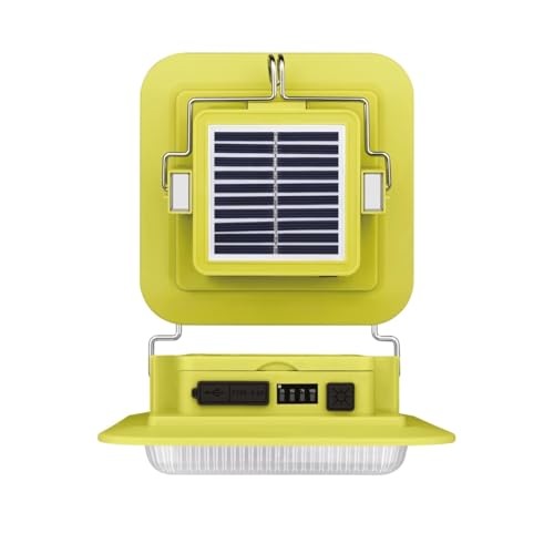 Orret Home 3 Modlu Solar Enerjili Kamp Işığı – Askılı ve Mıknatıslı Işıldak, Powerbank Özellikli 3x1200 mAh Şarjlı LED Kamp Aydınlatma Lambası, Taşınabilir Outdoor Fener