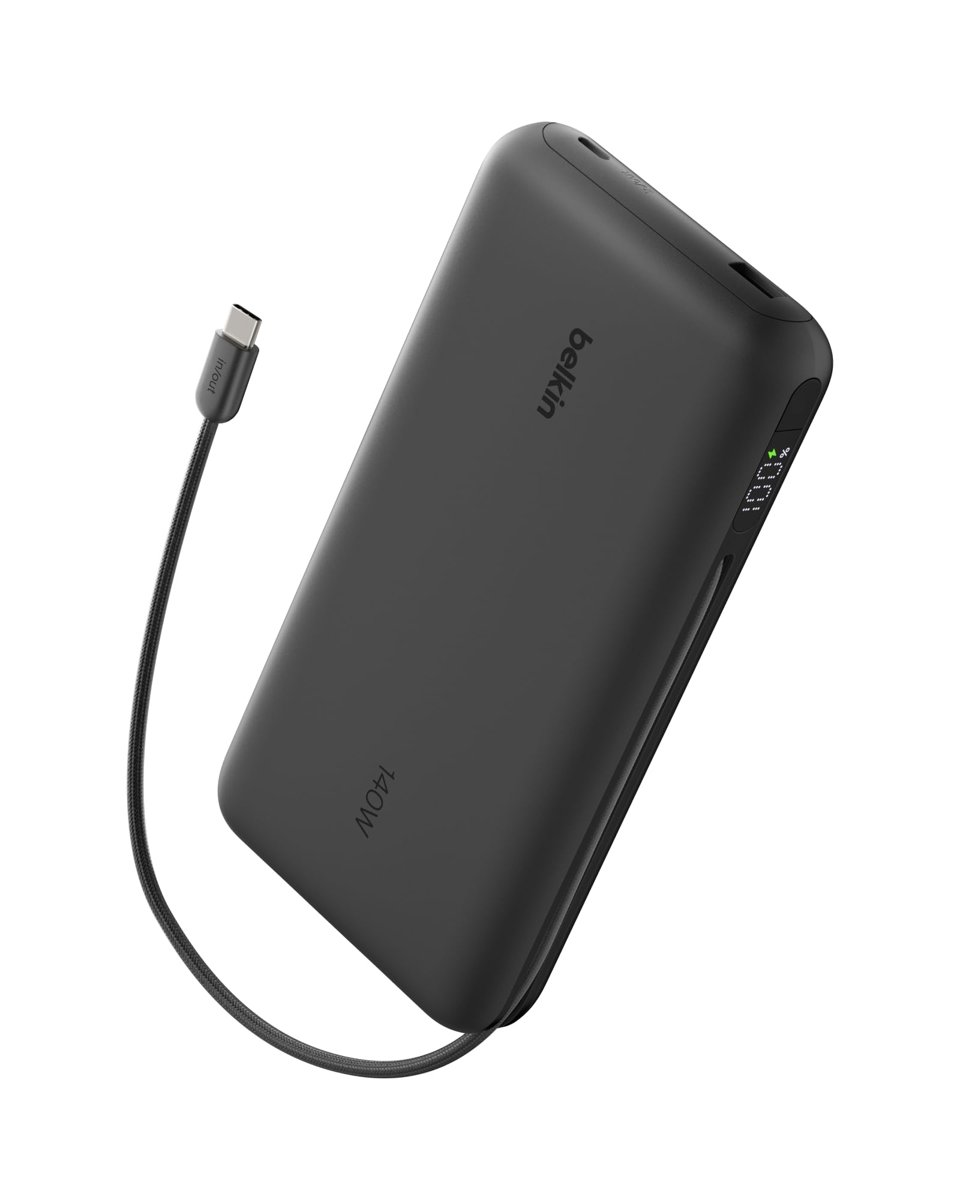 Belkin UltraCharge Pro 25000 mAh Dizüstü Power Bank Hızlı Şarj, Siyah
