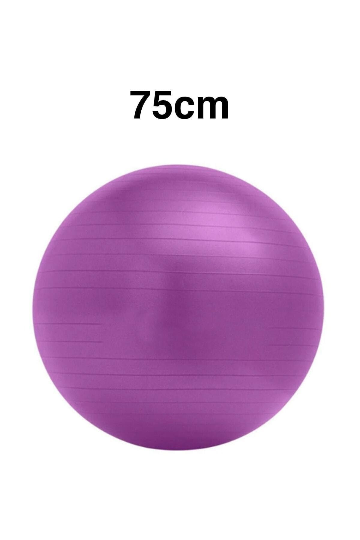 Buffer 75 Cm Pilates Topu, Tek Ebat, PILATESTOPUC, Mor