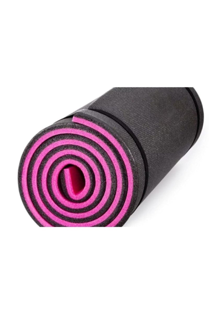 Yukon 10 mm Pilates Minderi Yoga Matı 180 * 60 * 1cm PEMBE SİYAH, Y06_PS