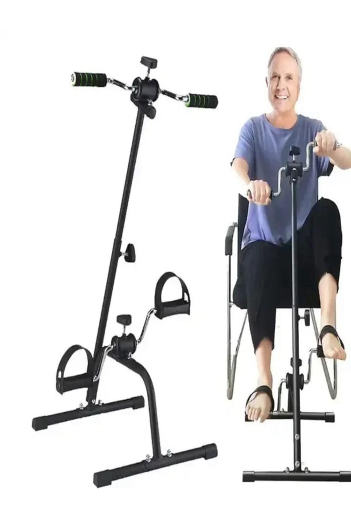 Buffer Mini Kondisyon Bisikleti, El Ayak Çift Pedallı Egzersiz Bisikleti Siyah Tek Ebat