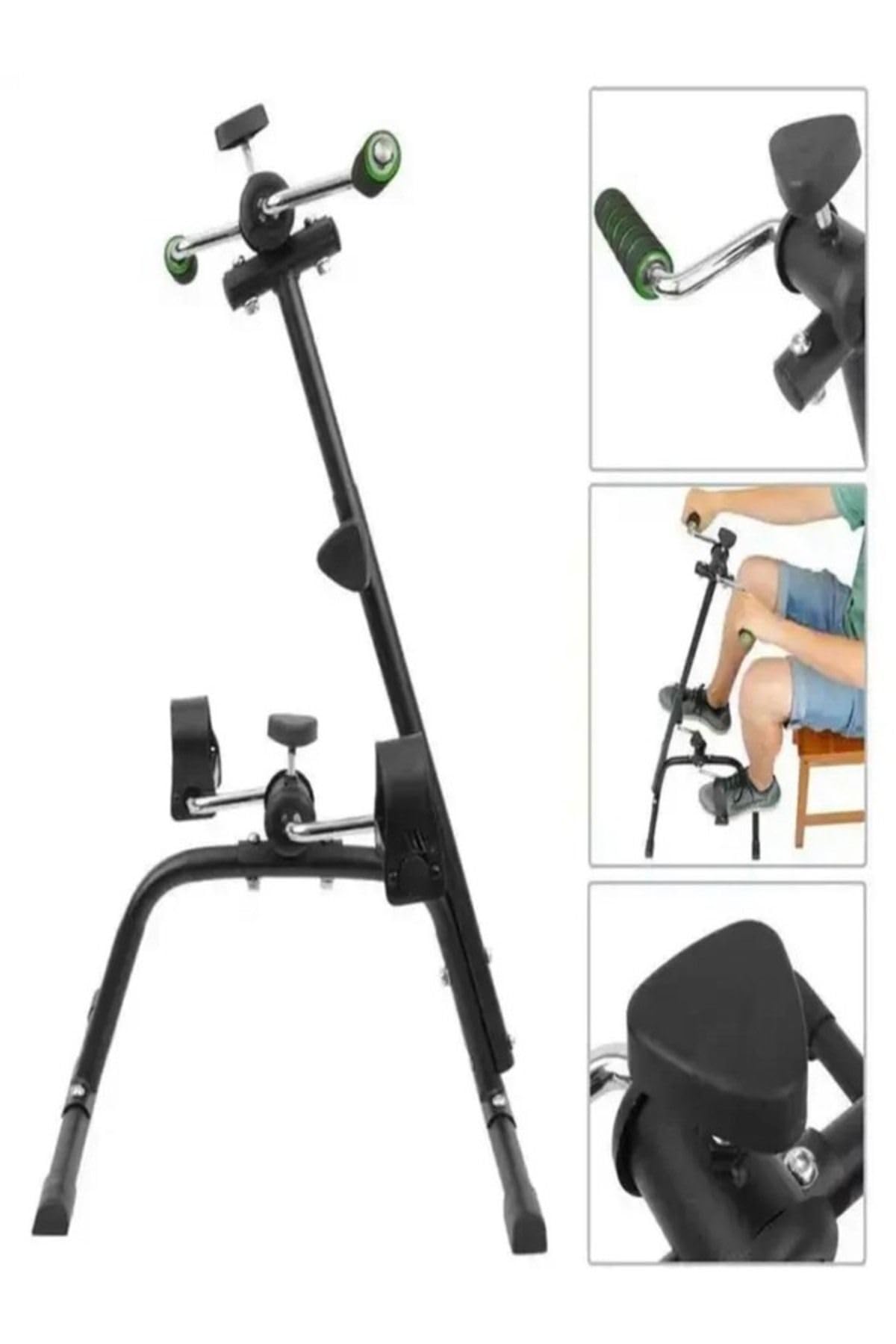 Buffer Mini Kondisyon Bisikleti, El Ayak Çift Pedallı Egzersiz Bisikleti Siyah Tek Ebat