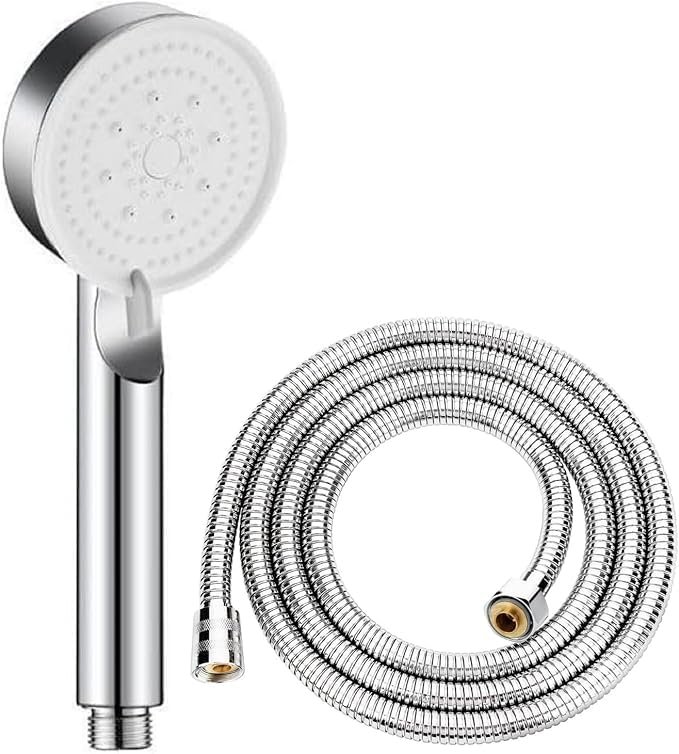 Mayaglory 5 Fonksiyonlu Ayarlanabilir Yüksek Basınçlı Masaj Etkili Duş Seti, Turbo Fan Lite Duş Seti Chrome