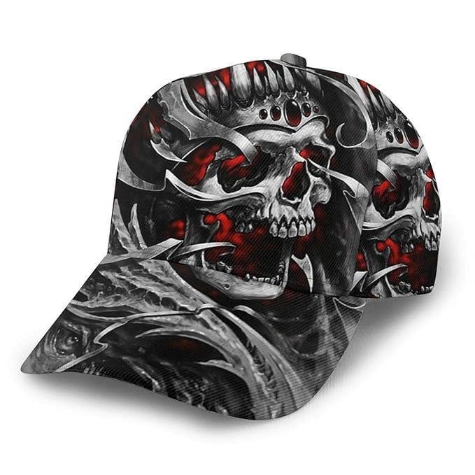 Valkyrie Kuru Kafa Şapka Street Style Unisex Ayarlanabilir Baseball Cap Beyzbol Şapkası Kurukafa
